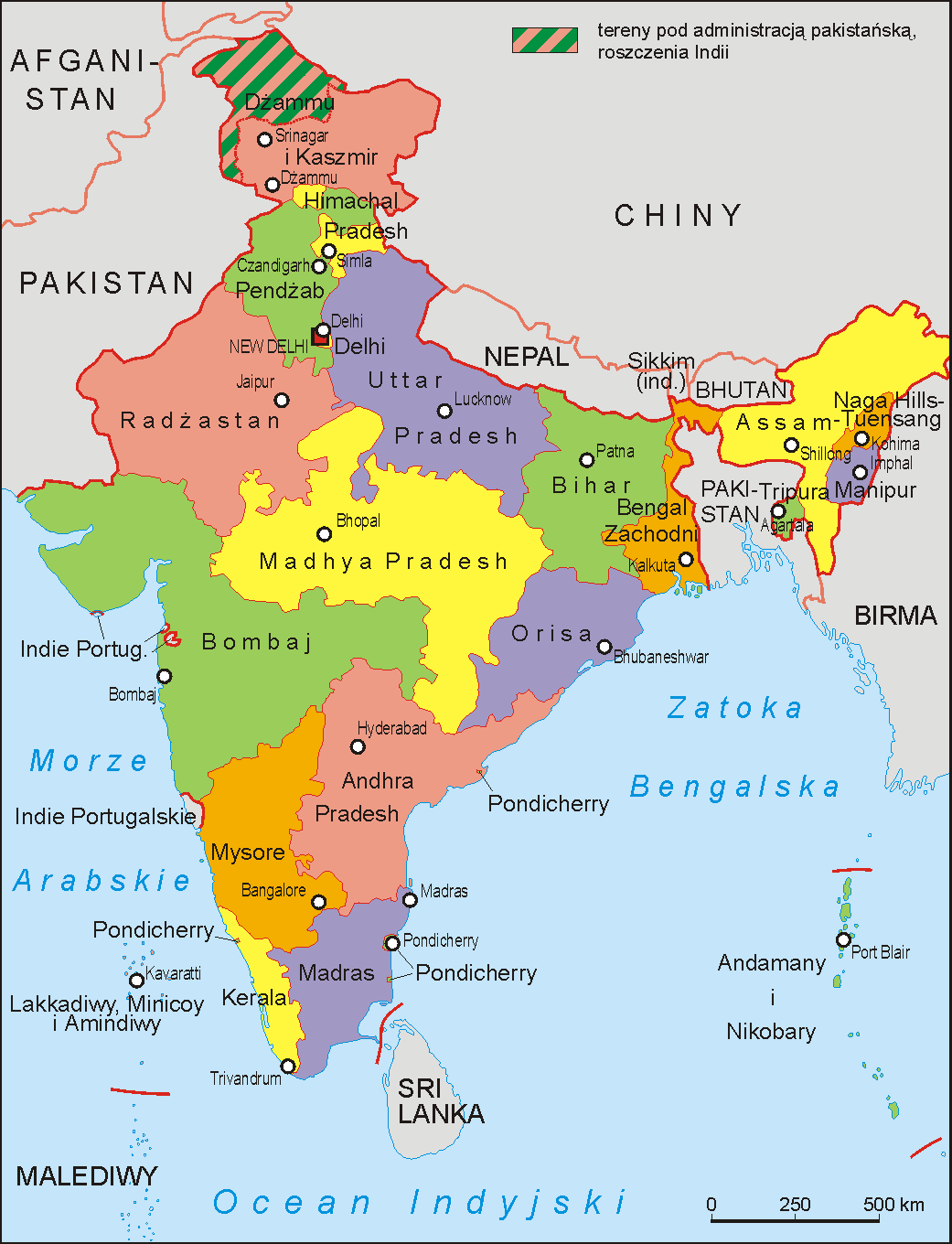 map of india